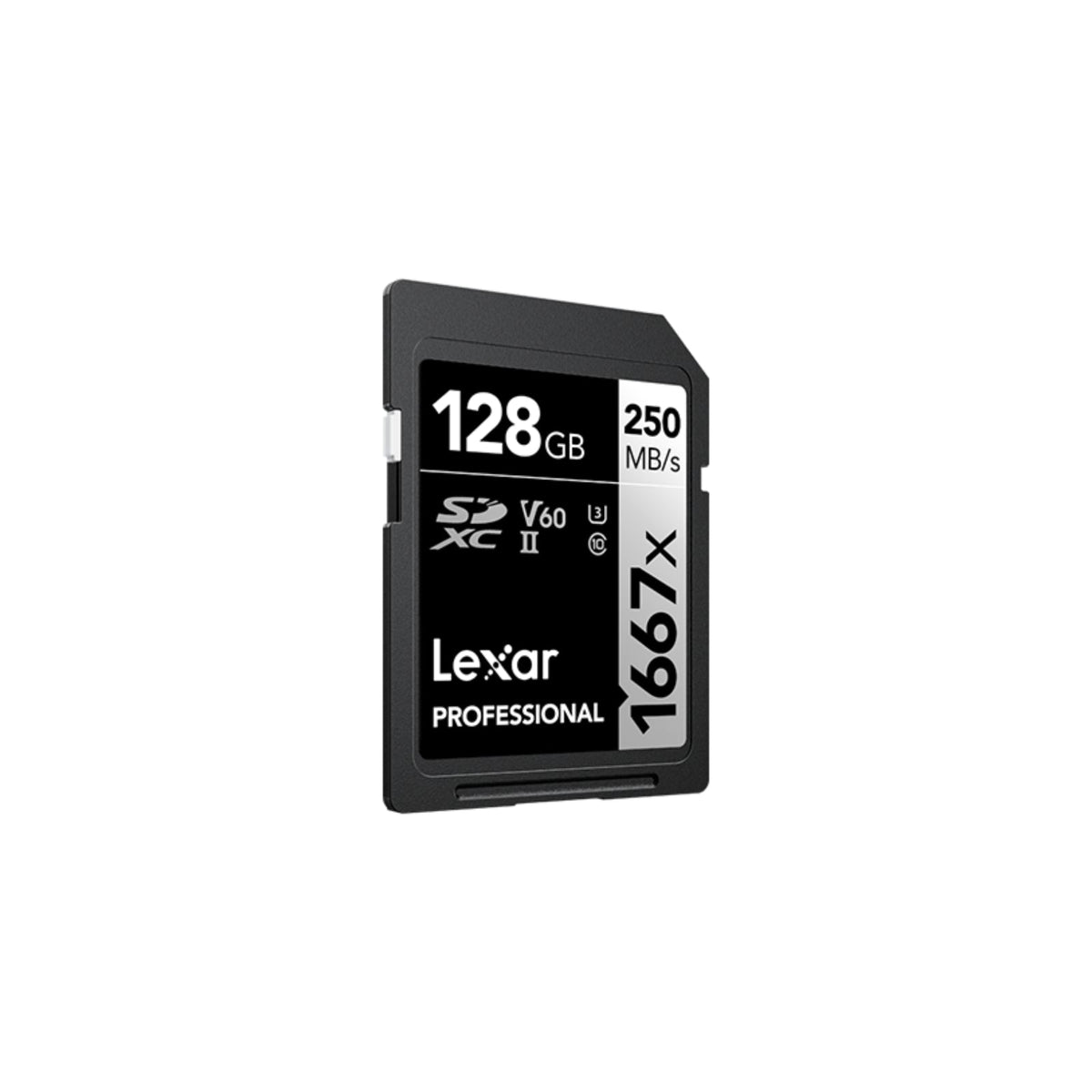 Lexar 128GB Professional 1667x SDXC UHS-II Card Silver Series Class 10 U3 V60