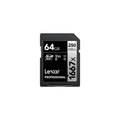 Lexar 64GB Professional 1667x SDXC UHS-II Card Silver Series Class 10 U3 V60