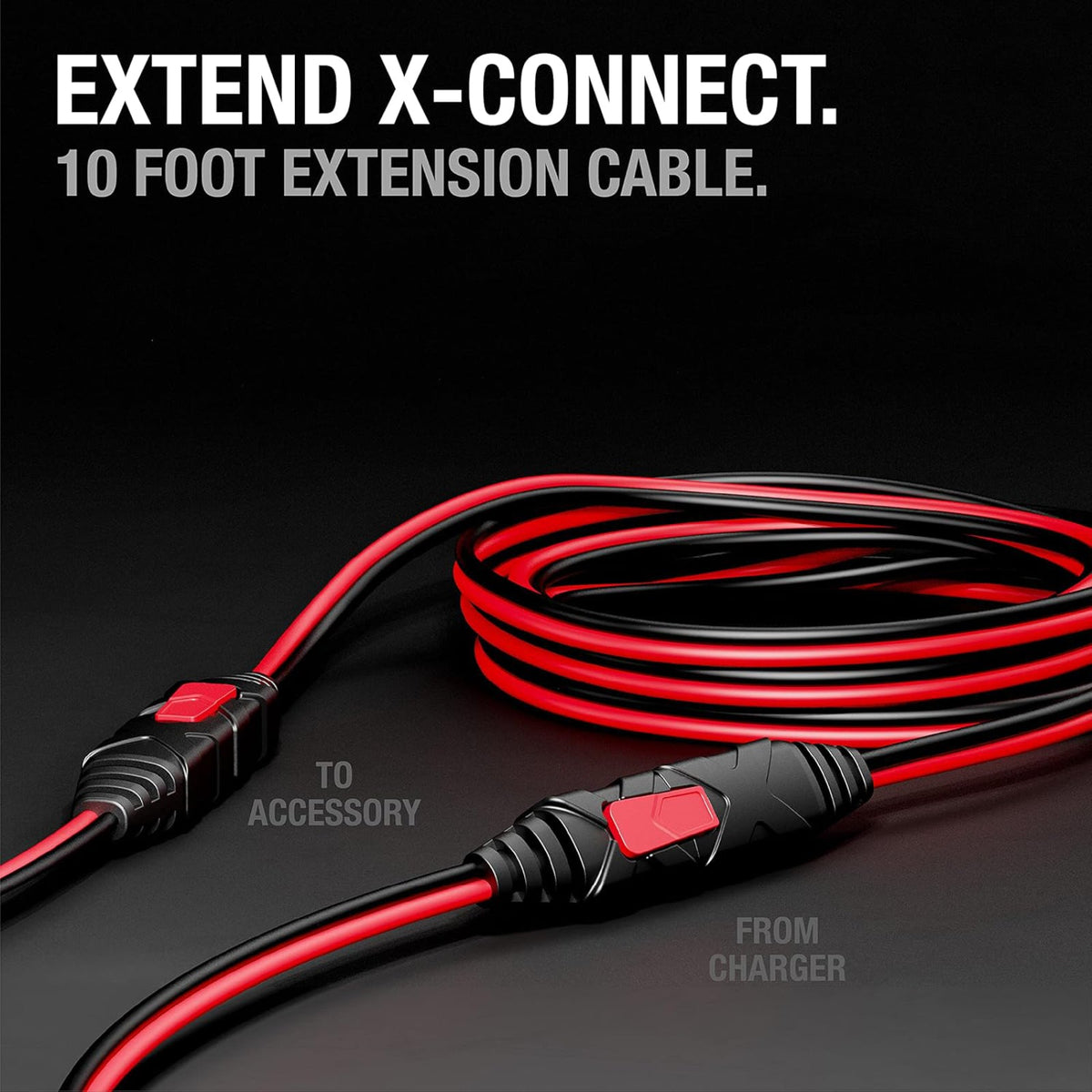 NOCO GC004 X-Connect 10ft Extension Cable for Genius 1 2 5 10 2X2 2X4 & G Series