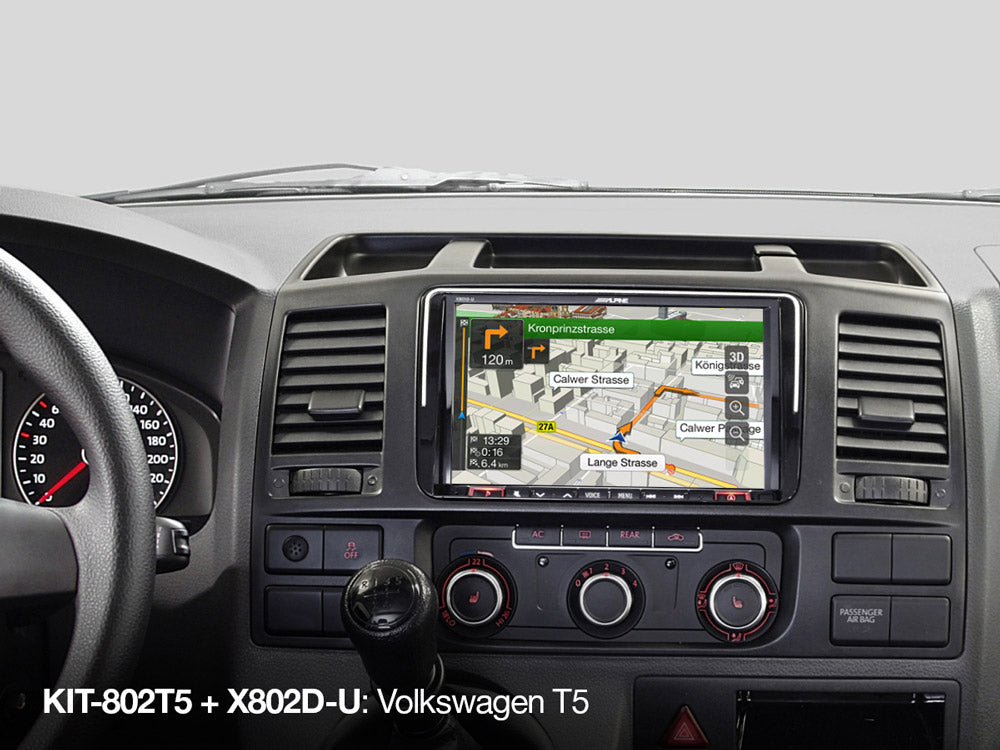 Alpine KIT-802T5 VW T5 and T6 Sep 2009–Sep 2019 8-inch installation kit