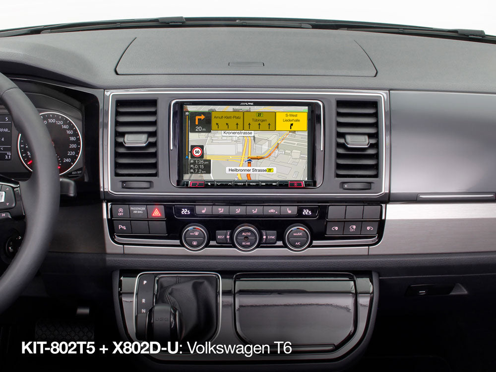 Alpine KIT-802T5 VW T5 and T6 Sep 2009–Sep 2019 8-inch installation kit