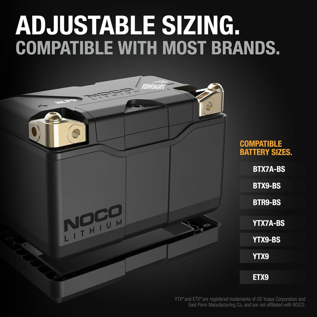 NOCO Lithium NLP9 12V 400A Group 9 Powersport Motorcycle Motorbike Battery