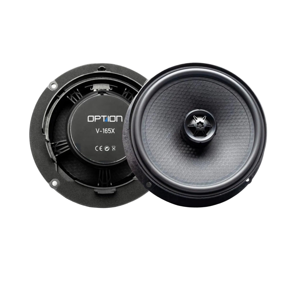 Option Audio V-165X Plug & Play Coaxial Speakers for Volkswagen Skoda Seat