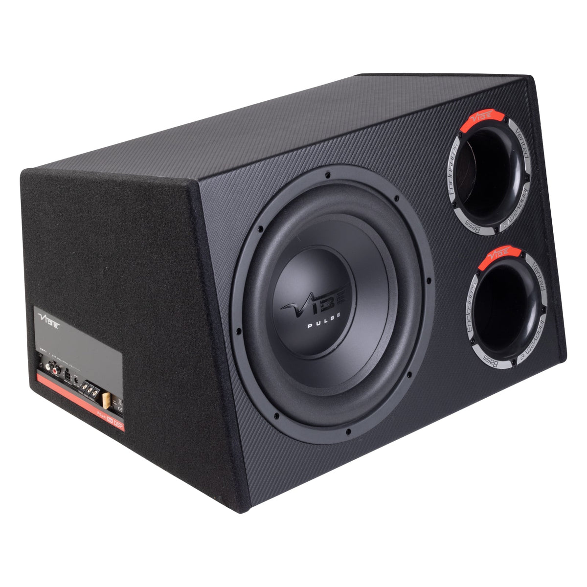 Vibe Active Subwoofer Enclosure 12 Inch Amplified Car Sub Bass Box 350w RMS