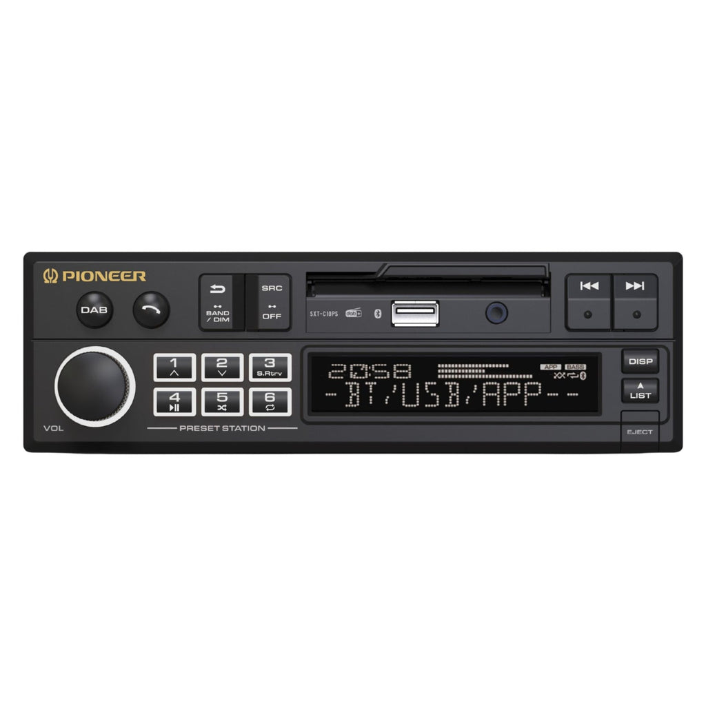 Pioneer SXT-C10PS Retro Car Stereo Bluetooth DAB+ USB Aux Classic Radio OEM Look