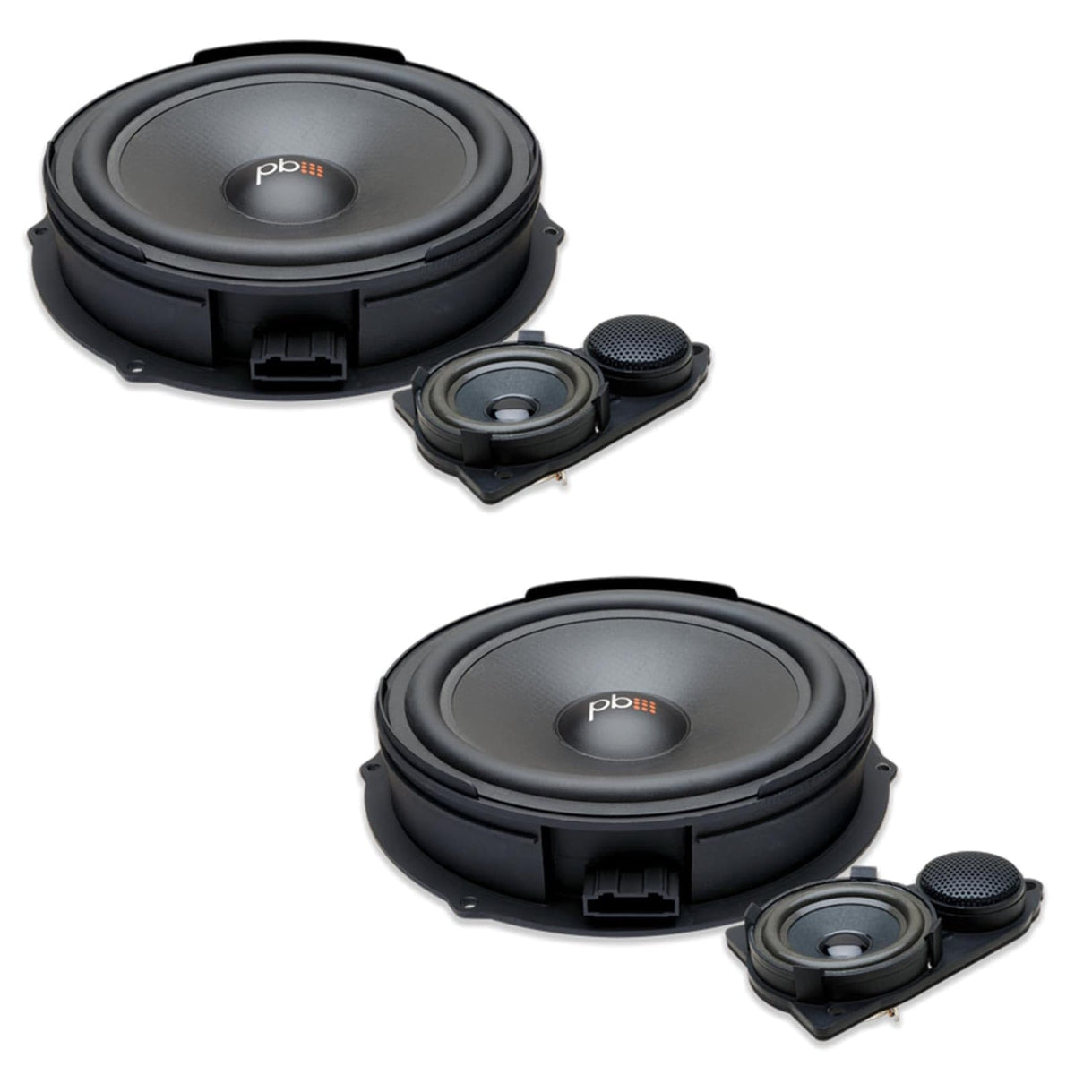 PowerBass OE83T5­-VW 8 inch VW T5 T5.1 Transporter Direct Fit Component Speakers