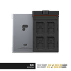 PolarPro Slate II SD & Micro SD Premium Memory Card Holder Case Mountain