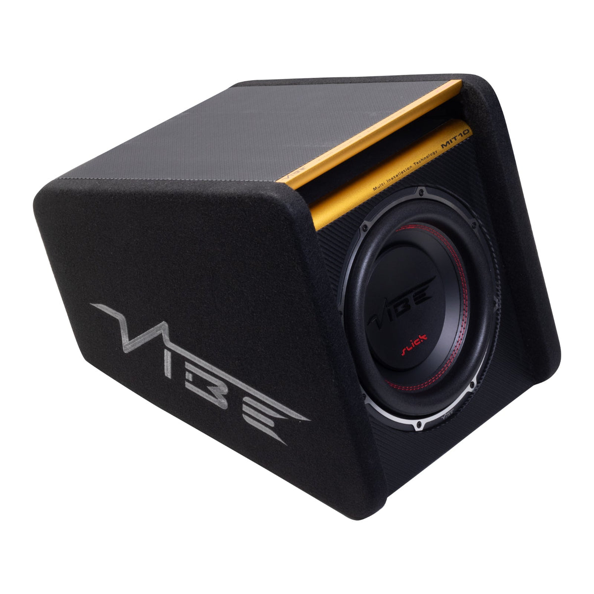 Vibe Subwoofer Enclosure Slick MIT 10 Inch Passive Car Sub Bass Box 500w RMS