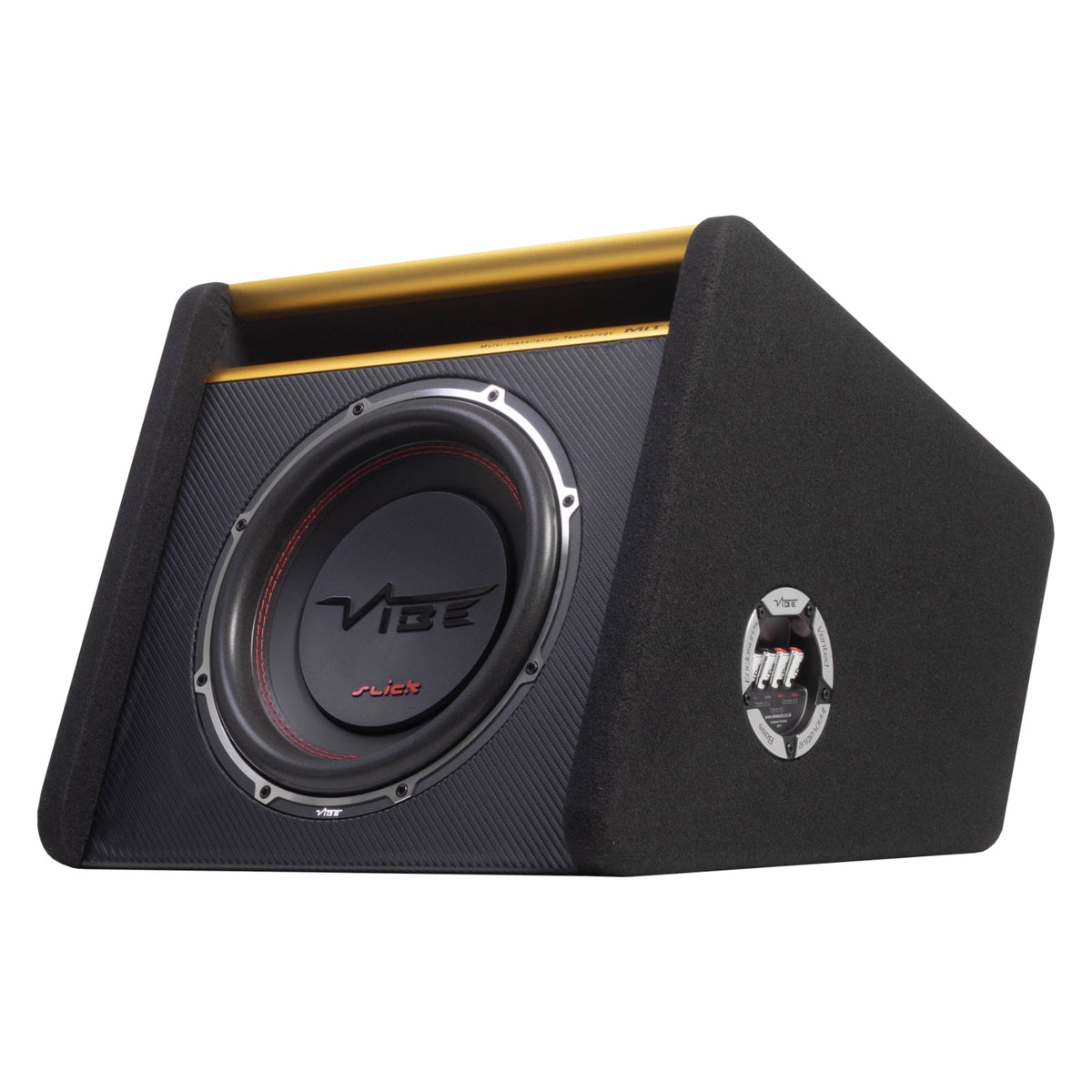 Vibe Subwoofer Enclosure Slick MIT 12 Inch Passive Car Sub Bass Box 500w RMS