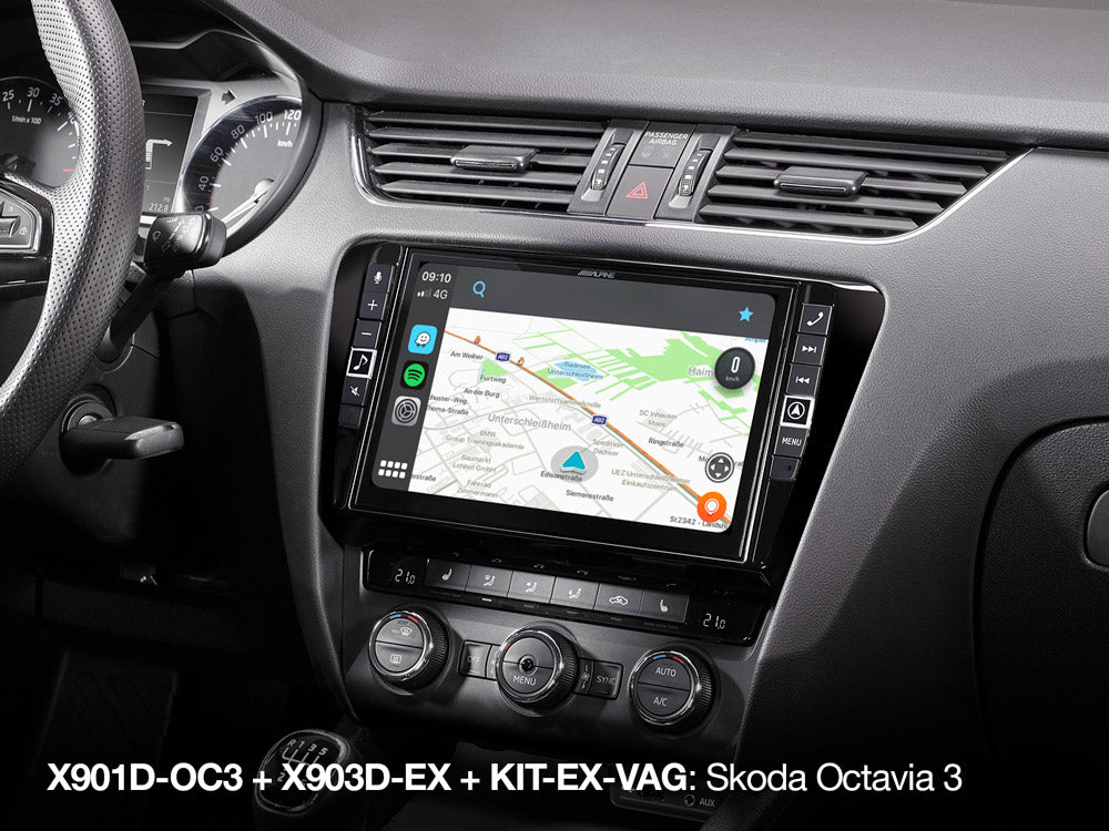 Alpine X903D-EX upgrade media box for a 1st-generation Alpine Style unit