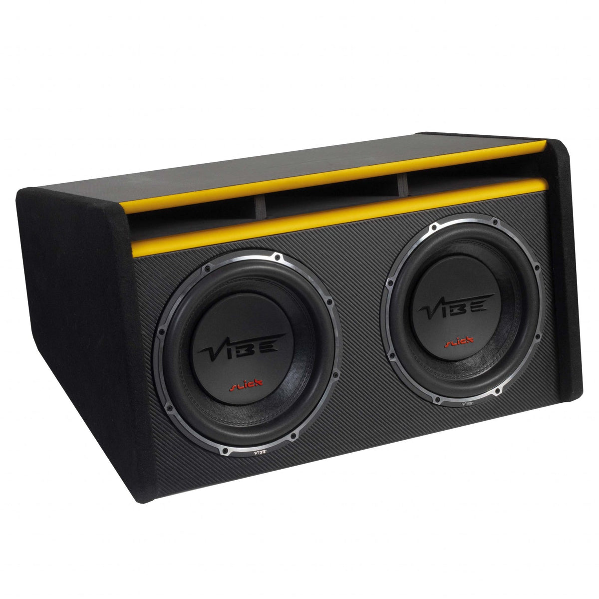 Vibe Subwoofer Enclosure Slick MIT Twin 12 Inch Passive Sub Bass Box 1000w RMS