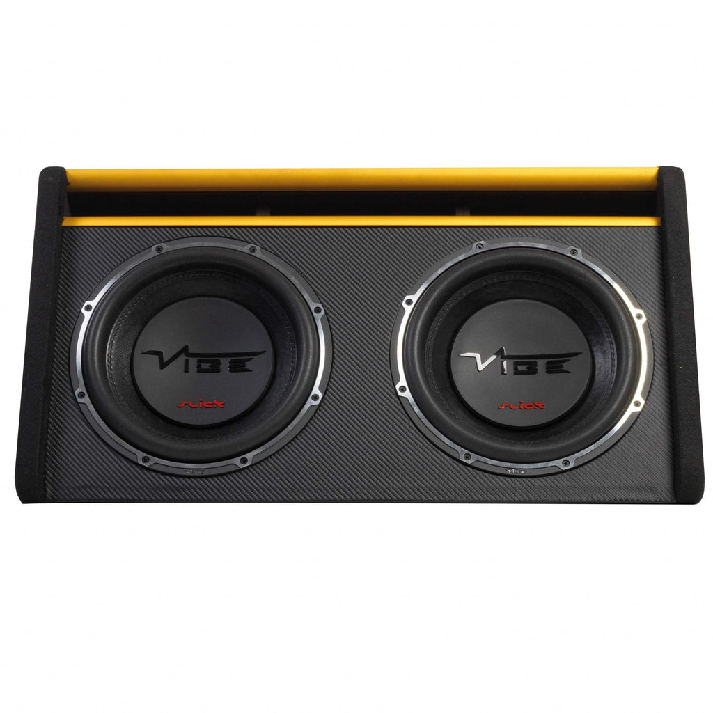 Vibe Subwoofer Enclosure Slick MIT Twin 12 Inch Passive Sub Bass Box 1000w RMS