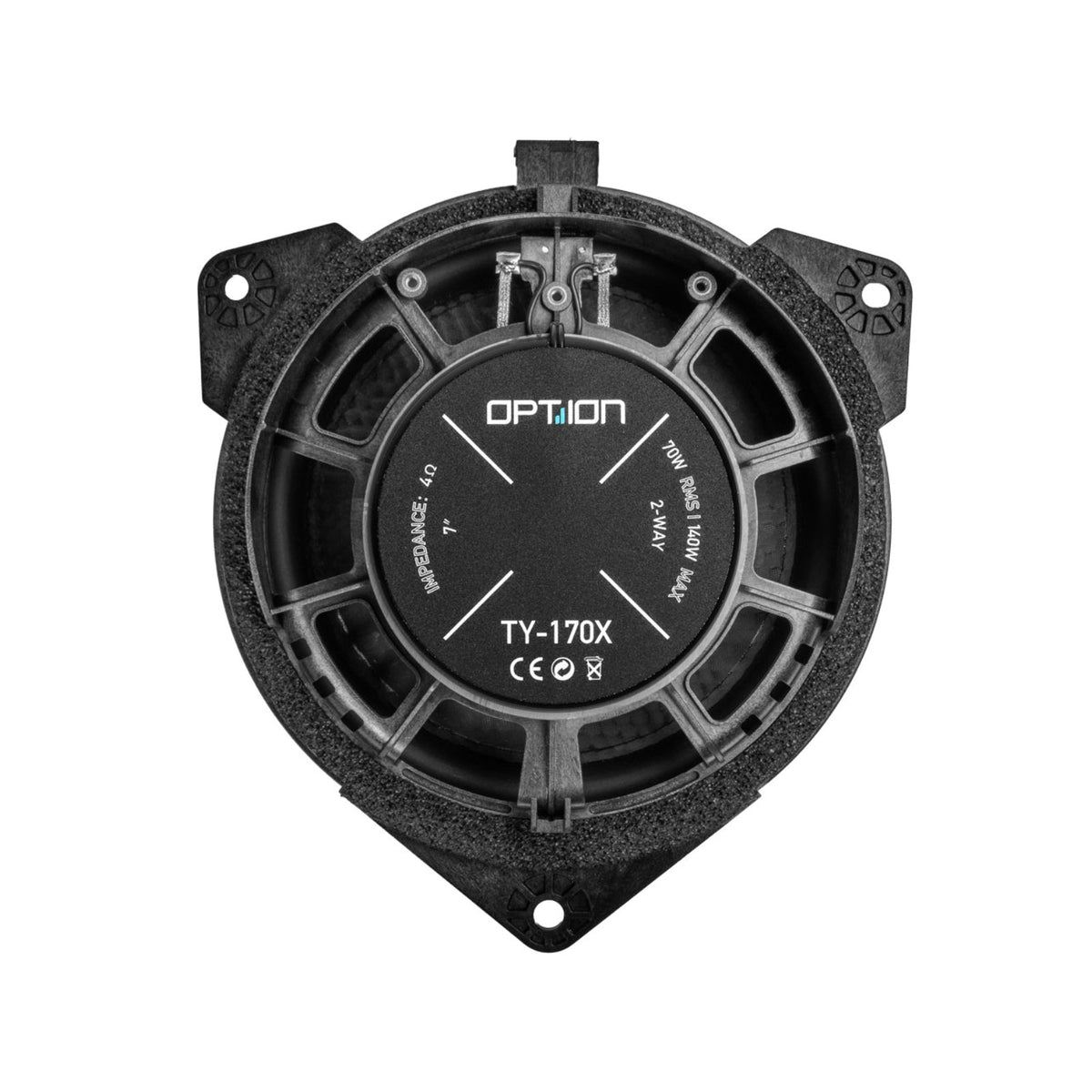 Option Audio TY-170X Plug & Play Coaxial Speakers for Toyota Lexus BYD Sealion