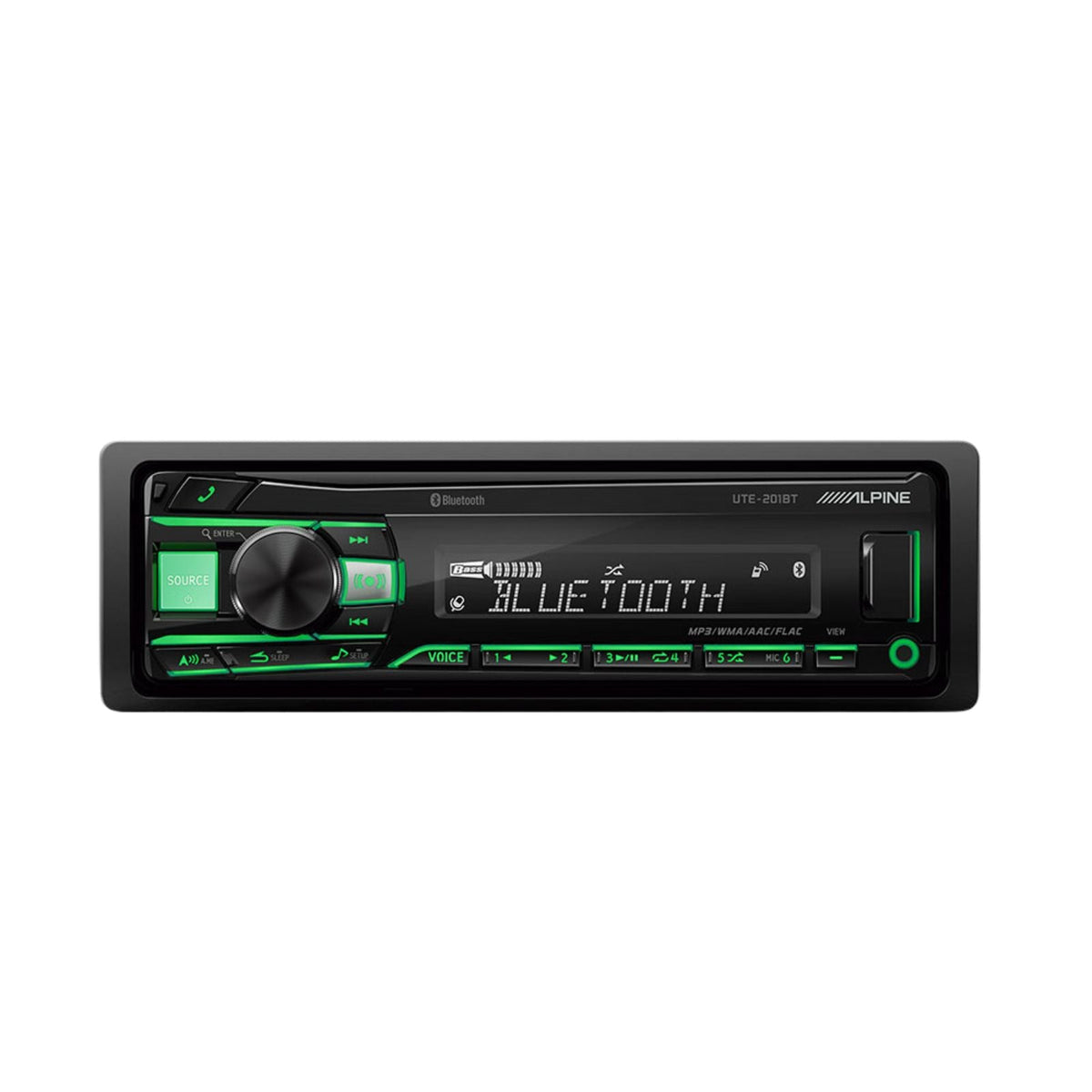 Alpine UTE-201BT USB Bluetooth Handsfree AUX FLAC iPhone Radio Car Stereo
