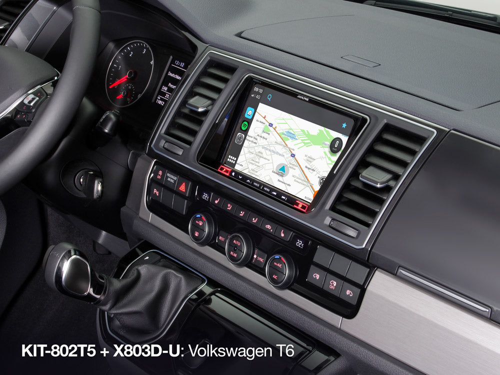 Alpine KIT-802T5 VW T5 and T6 Sep 2009–Sep 2019 8-inch installation kit