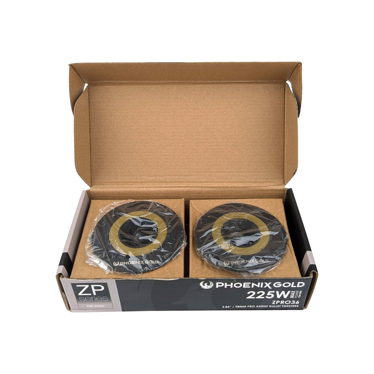 Phoenix Gold ZP Series ZPRO36 3.8 Inch Pro Audio Tweeter 75w RMS Pair