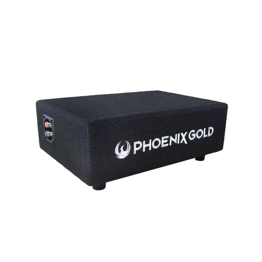 Phoenix Gold ZX18PDF 8 Inch Sub Enclosure Slim Passive Subwoofer Box 250w RMS