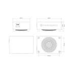 Phoenix Gold ZX18PDF 8 Inch Sub Enclosure Slim Passive Subwoofer Box 250w RMS
