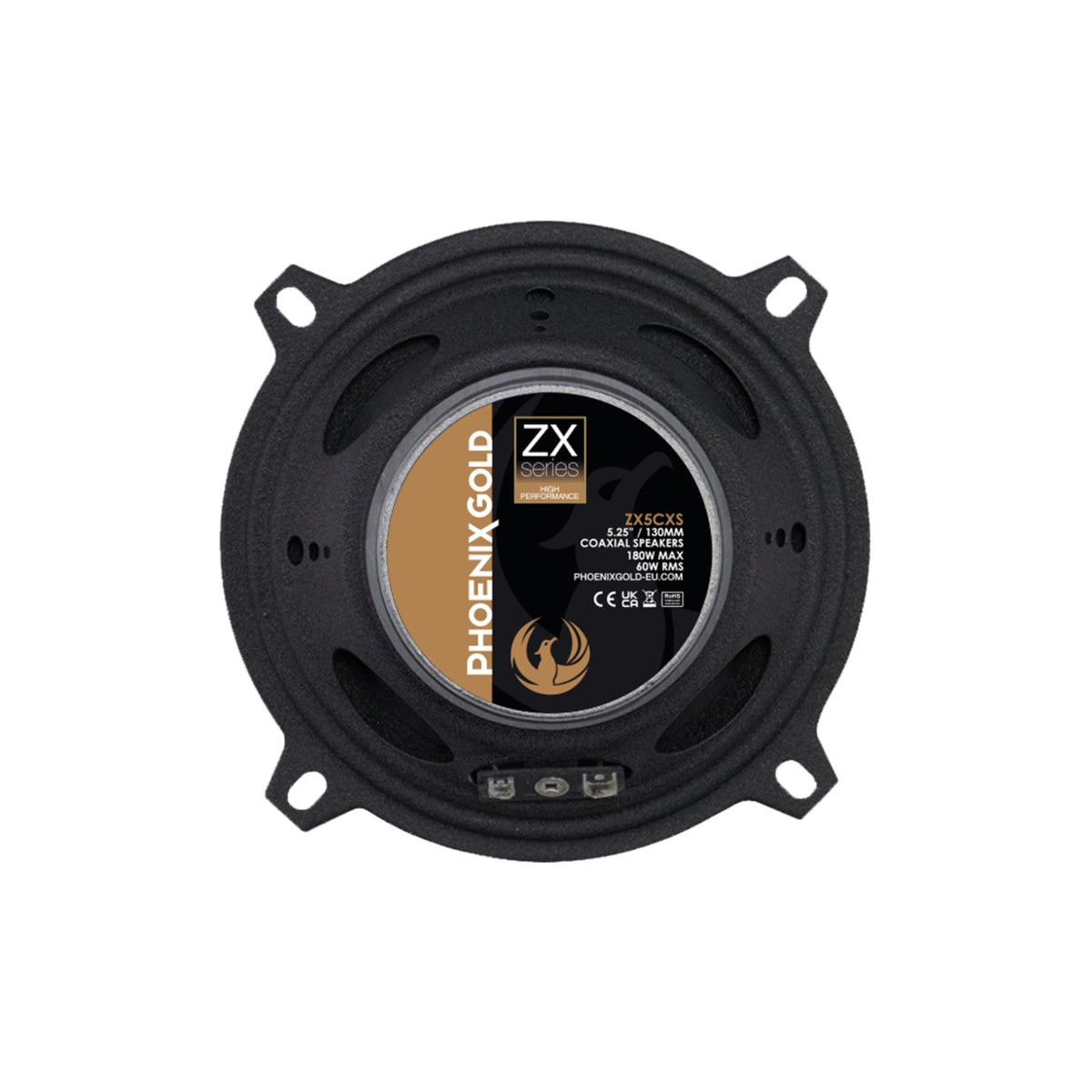 Phoenix Gold ZX5CXS ZX Series 5 Inch Car 2 Way Coaxial Speaker 60w RMS Pair