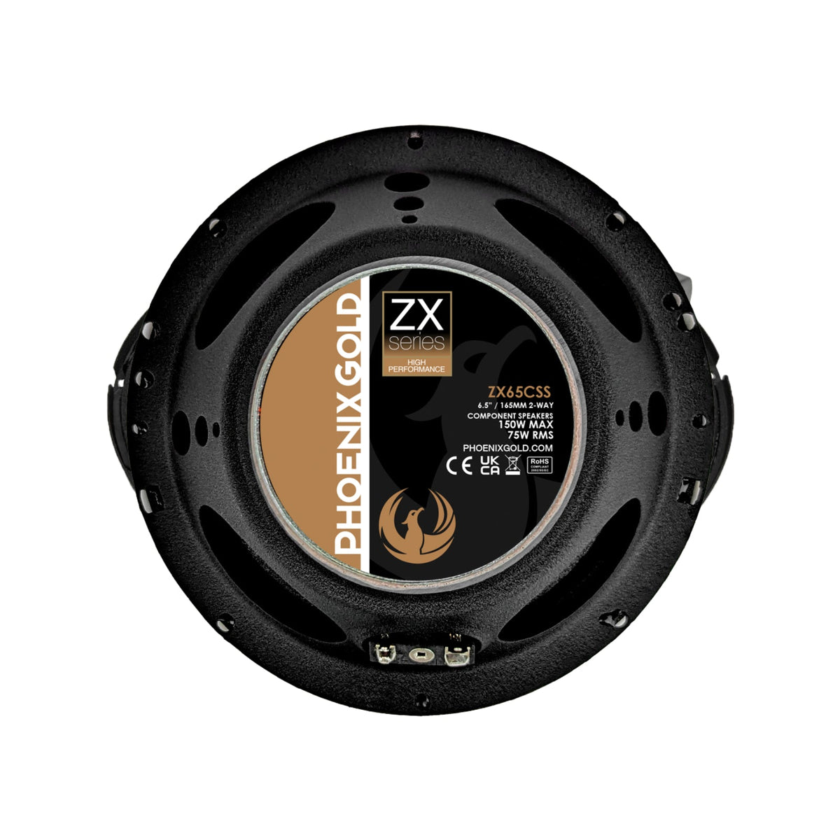 Phoenix Gold ZX65CSS ZX Series 6.5 Inch Car 2 Way Component Speakers 75W Pair