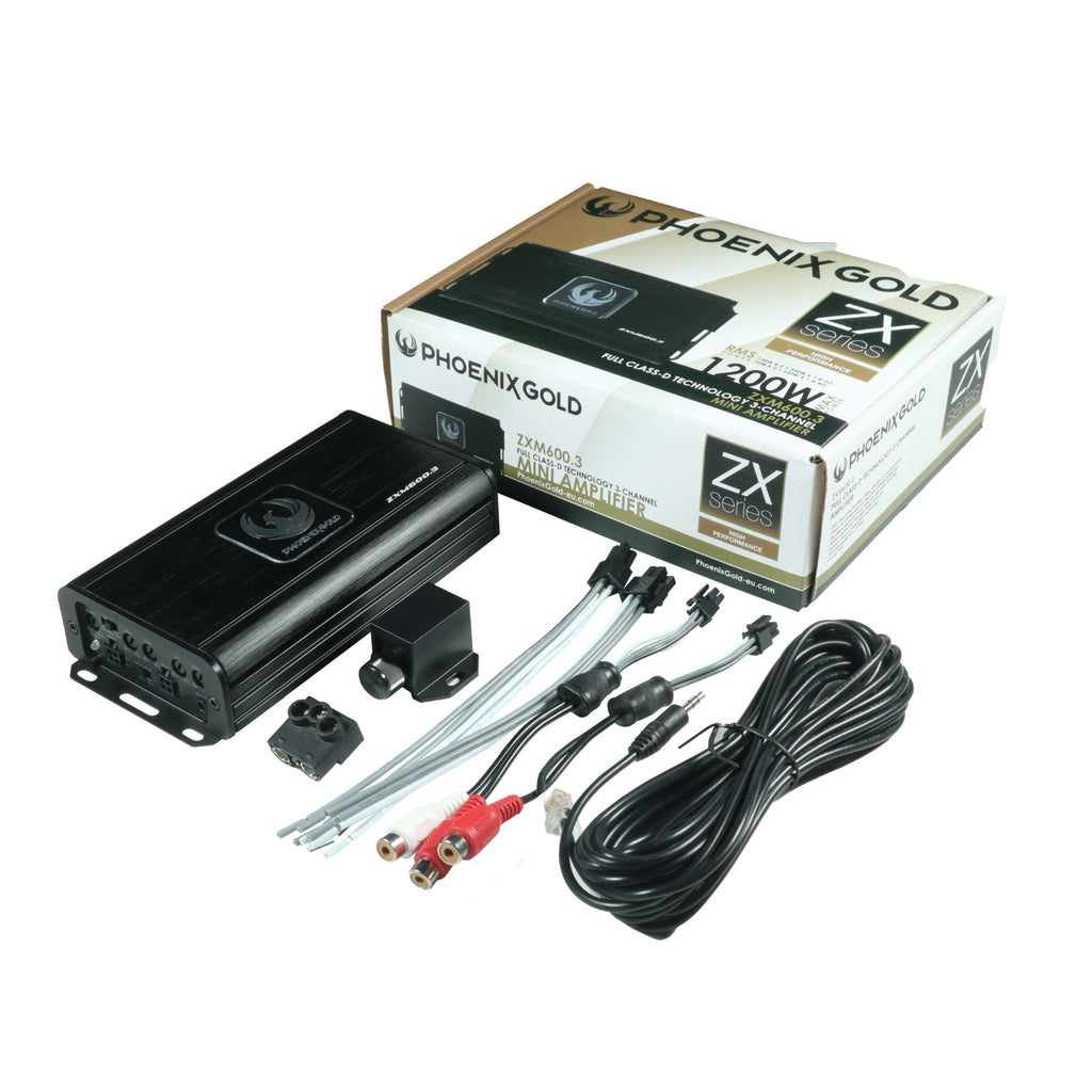 Phoenix Gold ZXM600.3 Amp ZX Series Class D 3 Channel Mini Amplifier