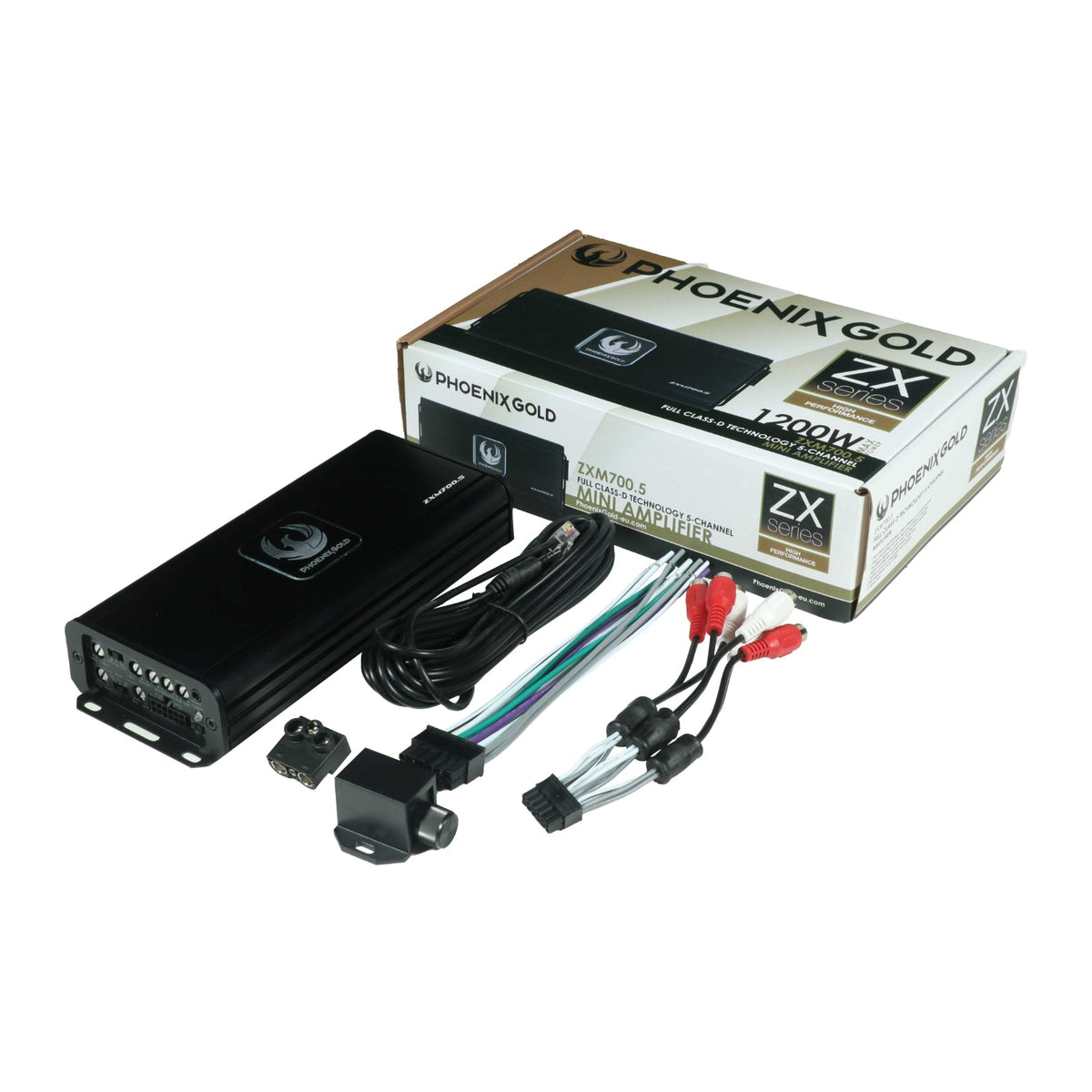 Phoenix Gold ZXM700.5 Amp ZX Series Class D Bridgeable 5 Channel Mini Amplifier