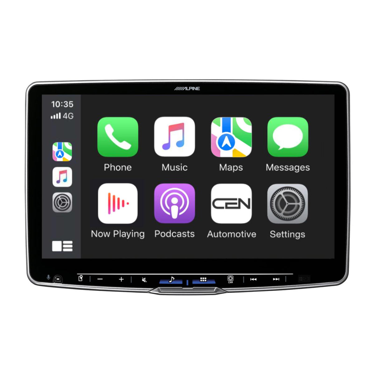 Recommended CarPlay Package for Ford Transit Custom (2018 on) — pictured: Alpine ILX-F905D Halo 9 Apple CarPlay Android Auto DAB Bluetooth 9" Car Stereo