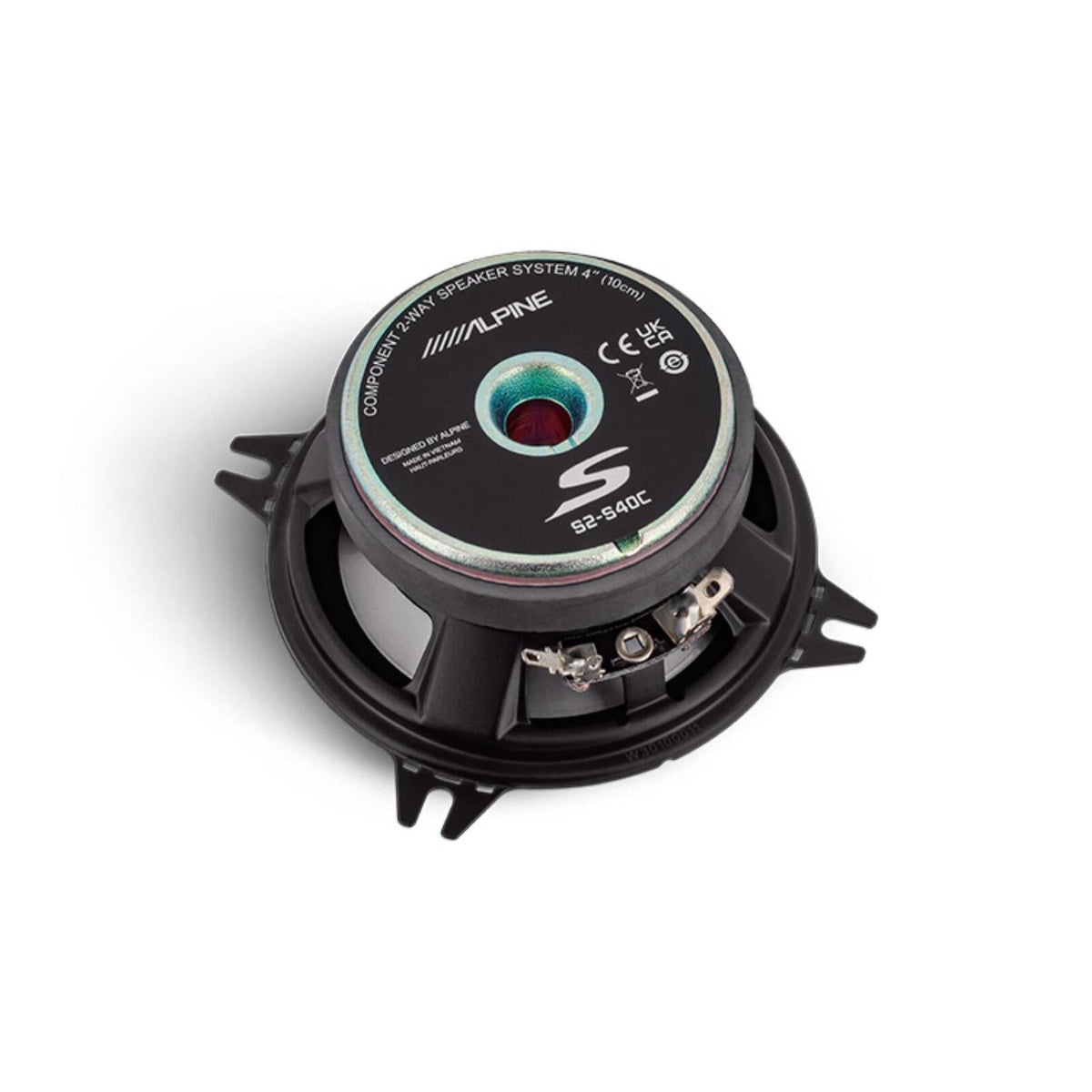 Alpine S2-S40C Speakers 4 Inch 10cm S2 Series Car 2 Way Component 45w RMS Pair