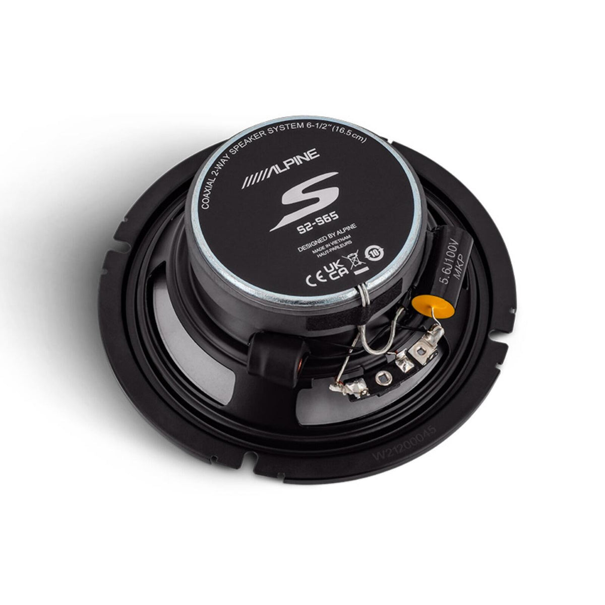 Alpine S2-S65 Speakers 6.5 Inch 16.5cm S2 Series 2 Way Coaxial 80w RMS Pair