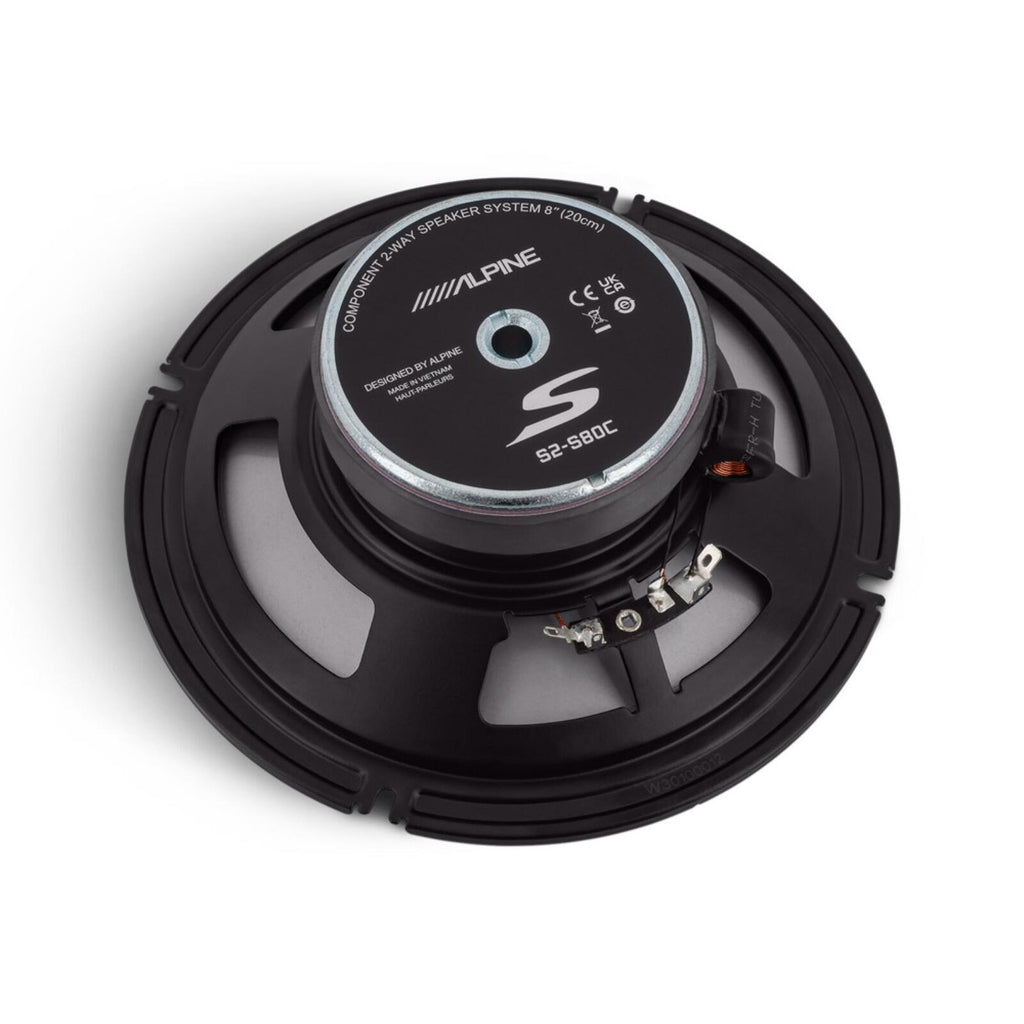 Alpine S2-S80C Speakers 8 Inch 20cm S2 Series 2 Way Component 85w RMS Pair