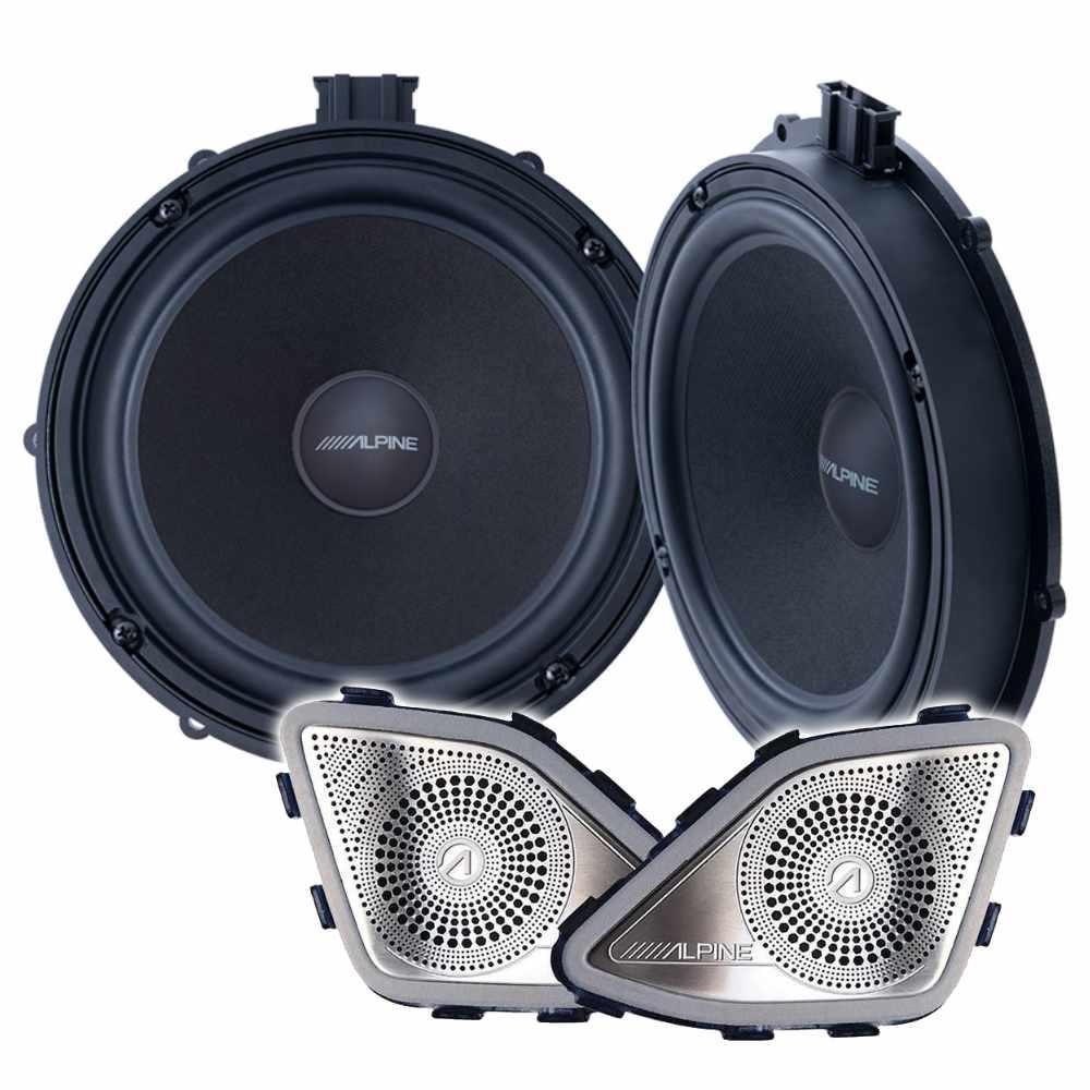 Alpine SPC-108T6-2 8” Component Speakers Tweeters for Volkswagen Transporter T6