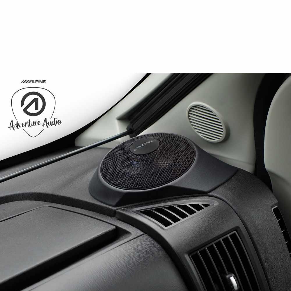 Alpine SPC-R100-DU Full Range 12cm Dash Pod Speakers for Fiat Ducato 3 45w RMS