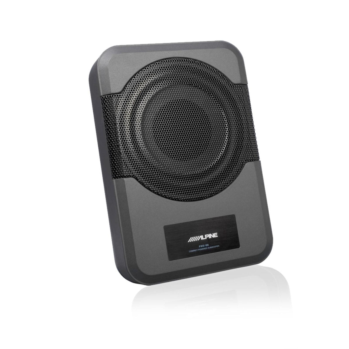 Alpine PWE-S8 Compact Underseat Powered Active Subwoofer with Remote 120w RMS