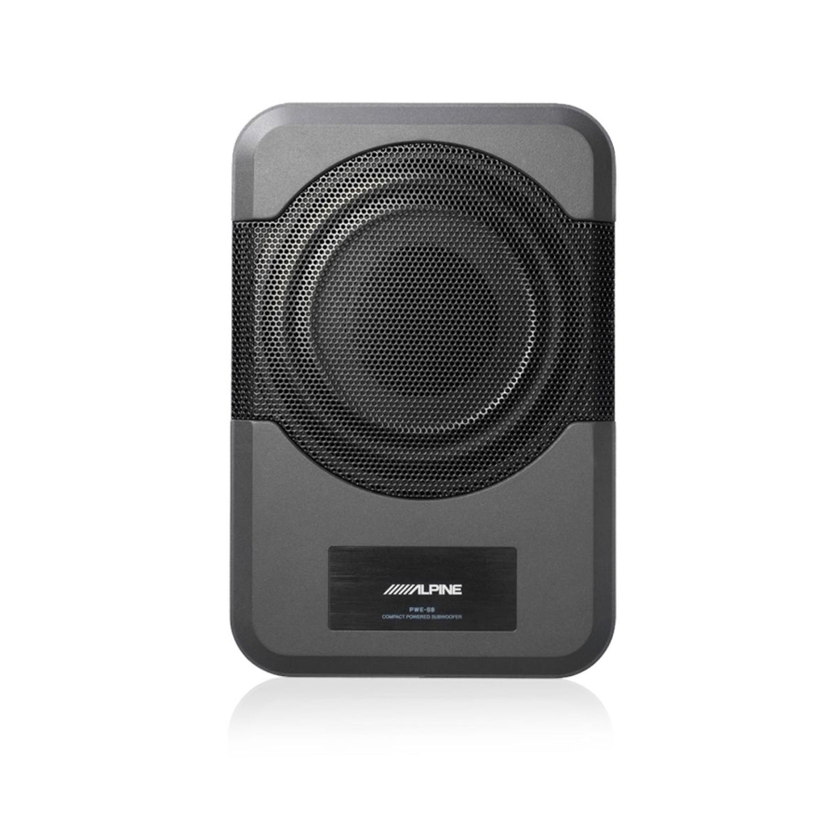 Alpine PWE-S8 Compact Underseat Powered Active Subwoofer with Remote 120w RMS