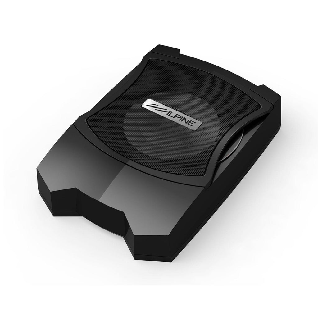 Alpine PWE-V80 Compact Underseat Sub Powered Active Subwoofer with Wired Remote