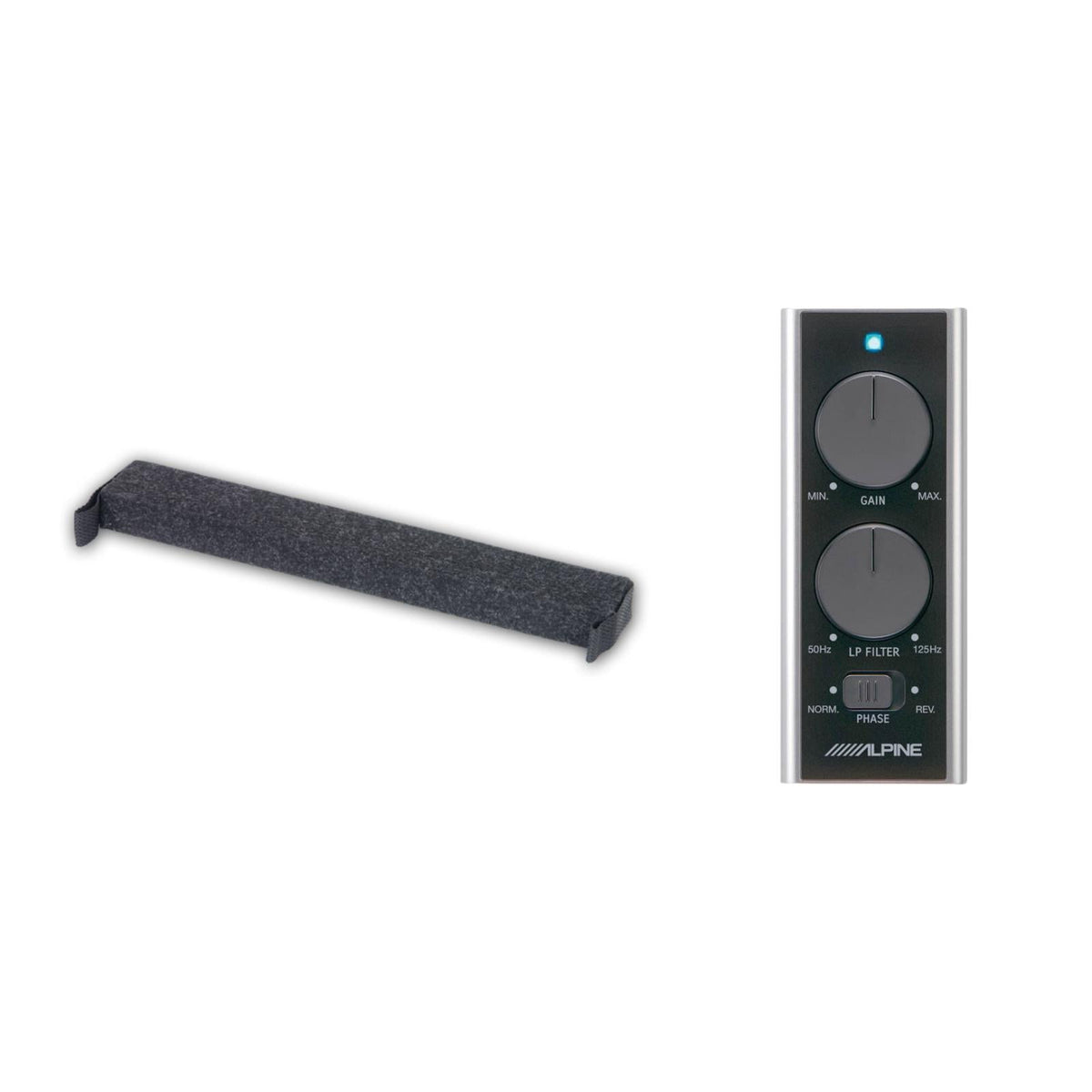 Alpine SWE-815 Subwoofer Amplified Powered Active Sub with Wired Remote 100w RMS