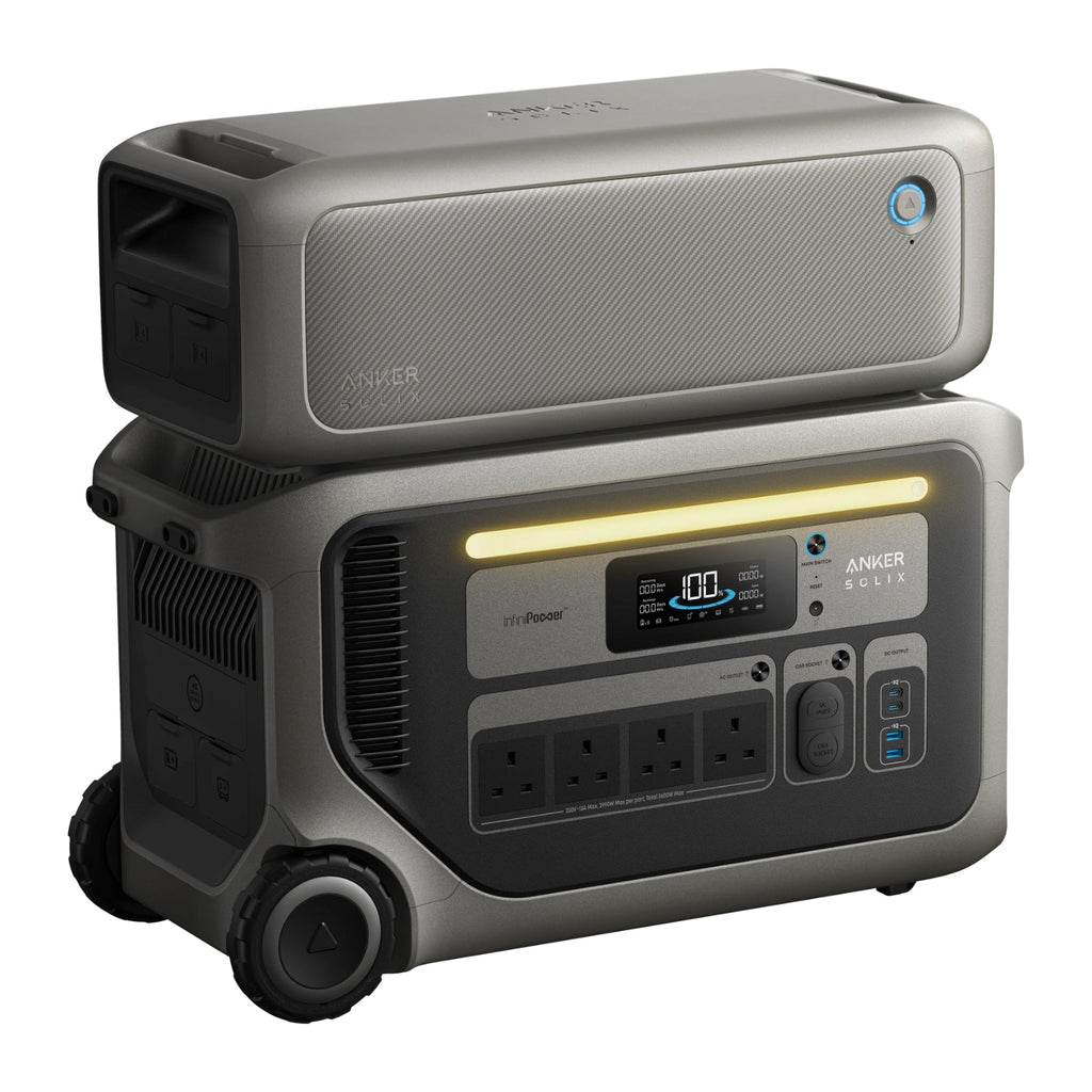Anker SOLIX F3000 Power Station + BP3000 Expansion Battery + PS400 Solar Panel