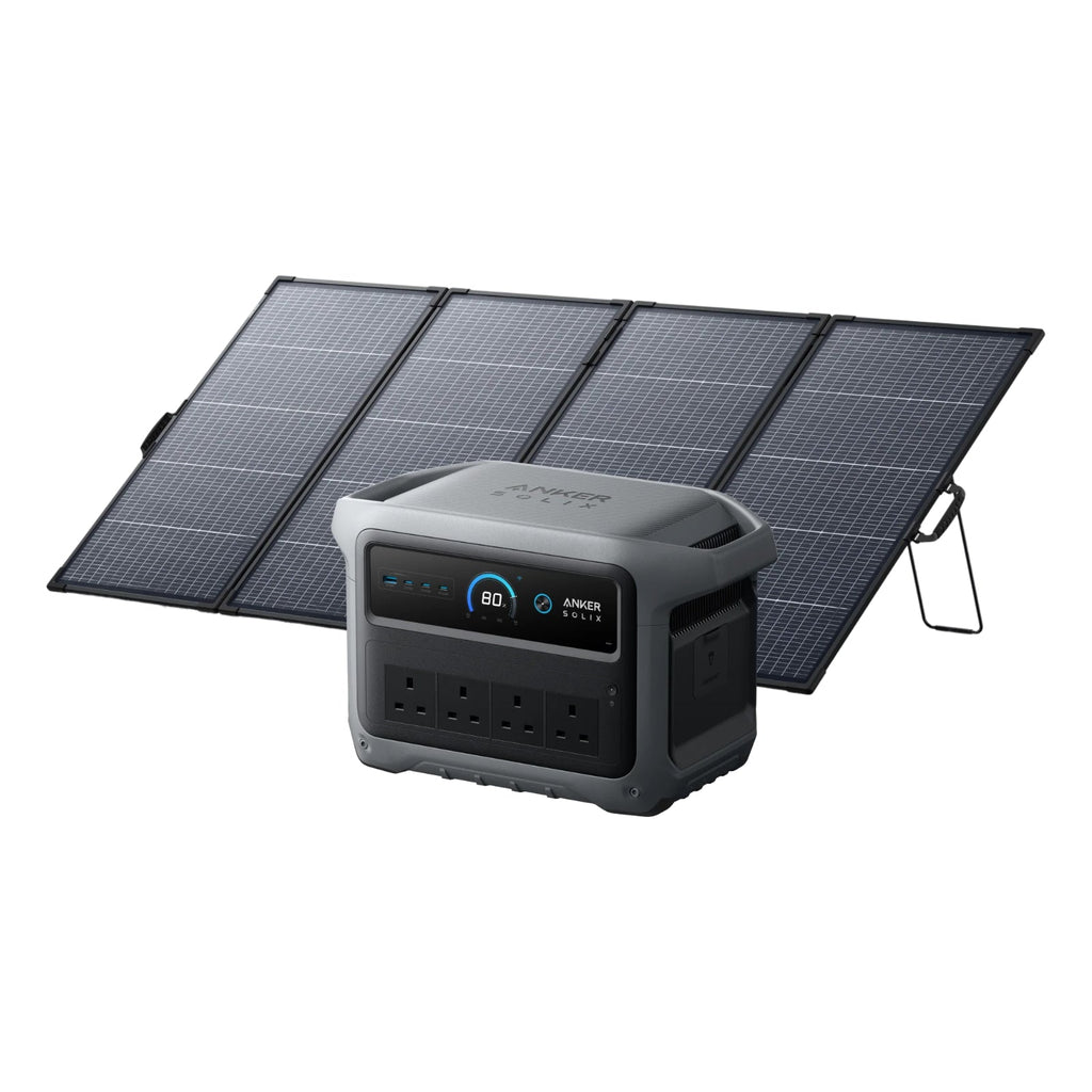 Anker SOLIX C1000 Gen 2 Battery Power Station + PS400 Bifacial Solar Panel 400w