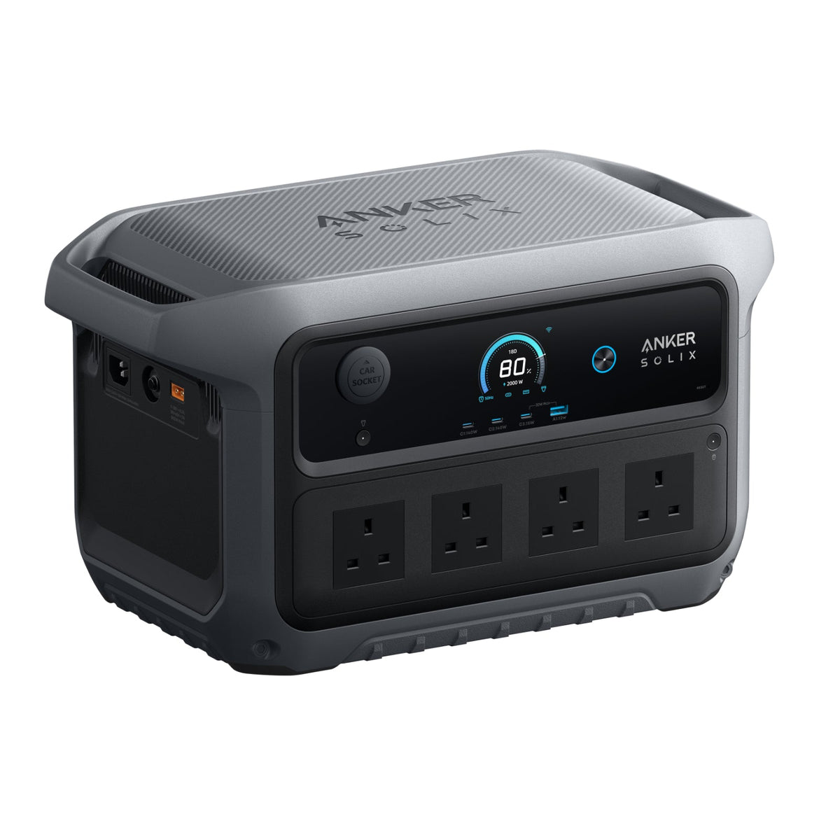 Anker SOLIX C2000 Gen 2 Battery Power Station + PS200 Bifacial Solar Panel 200w