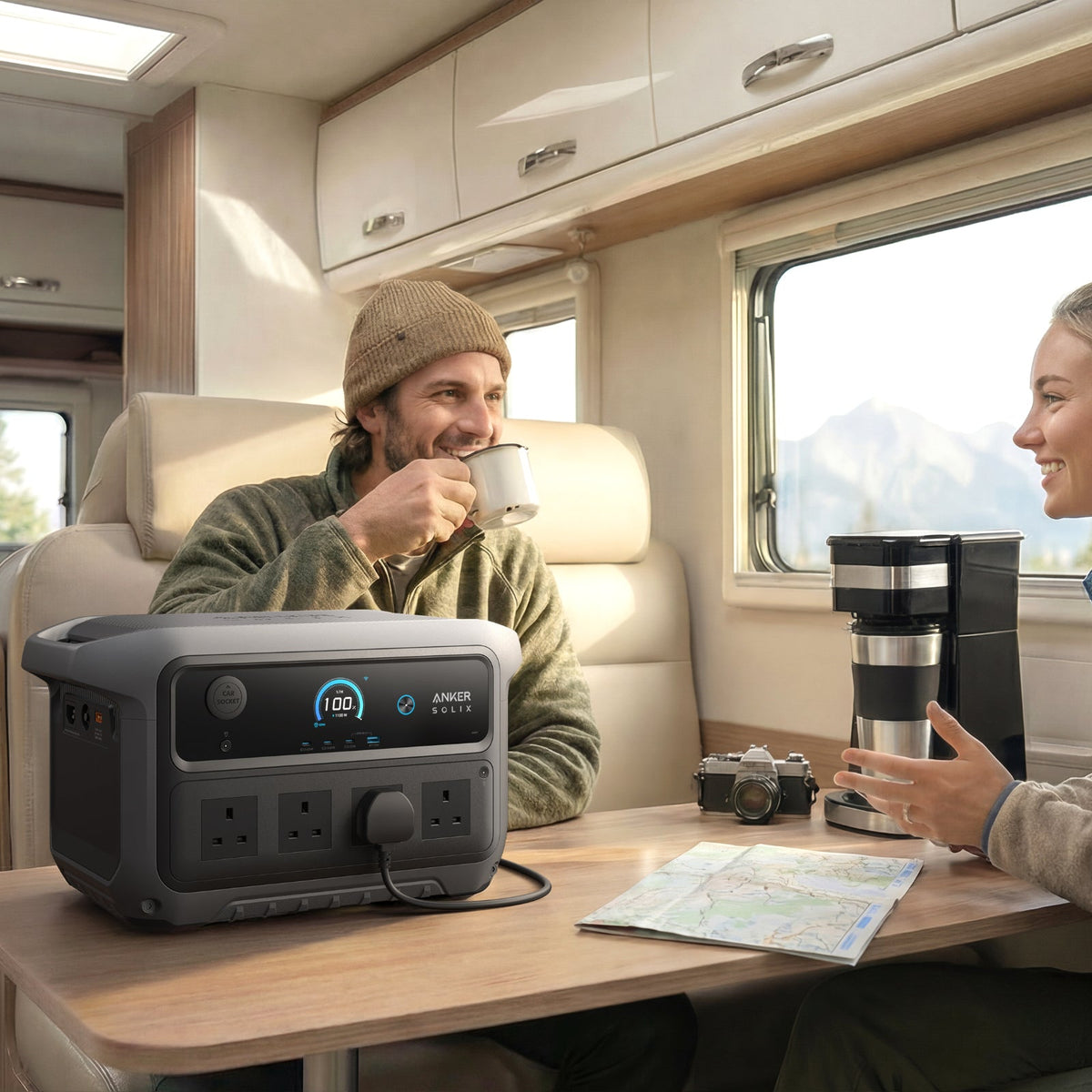 Anker SOLIX C2000 Gen 2 Portable Battery Power Station + Alternator Charger
