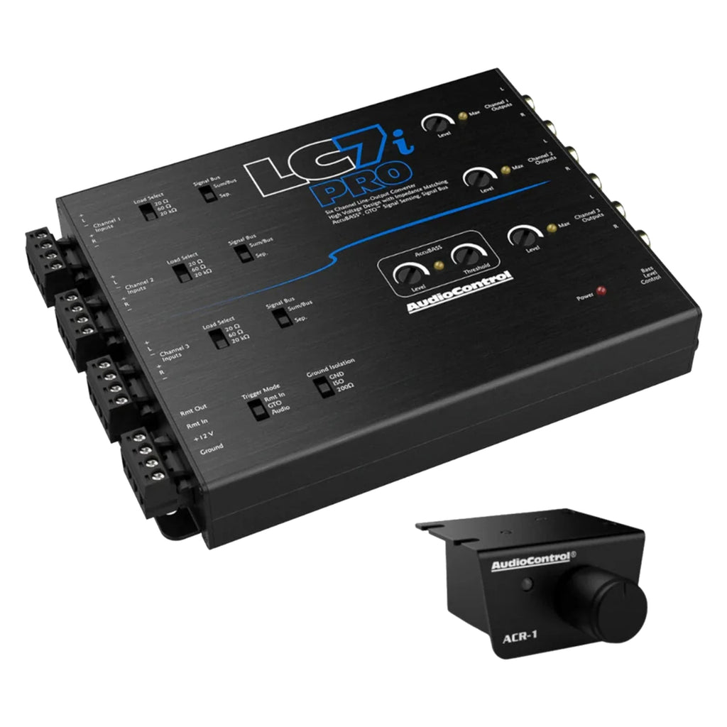 AudioControl LC7i Pro 6 Channel Active Line Out Converter AccuBASS with ACR-1