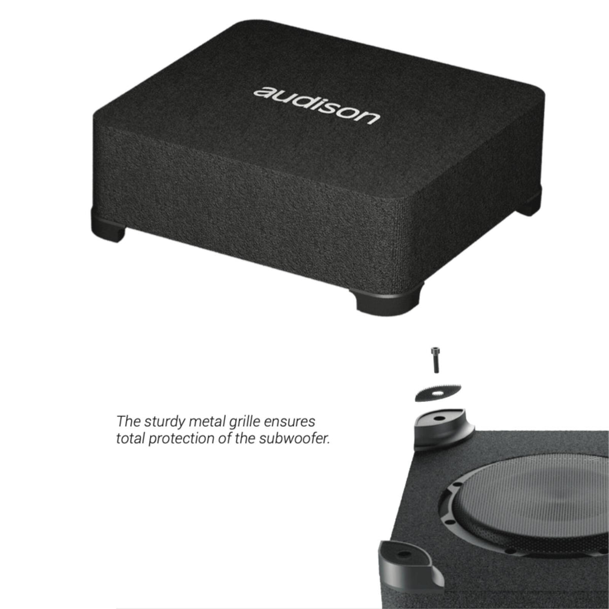 Audison Prima APBX 8 DS 8" Passive Sub Box Compact Subwoofer Enclosure 250w RMS