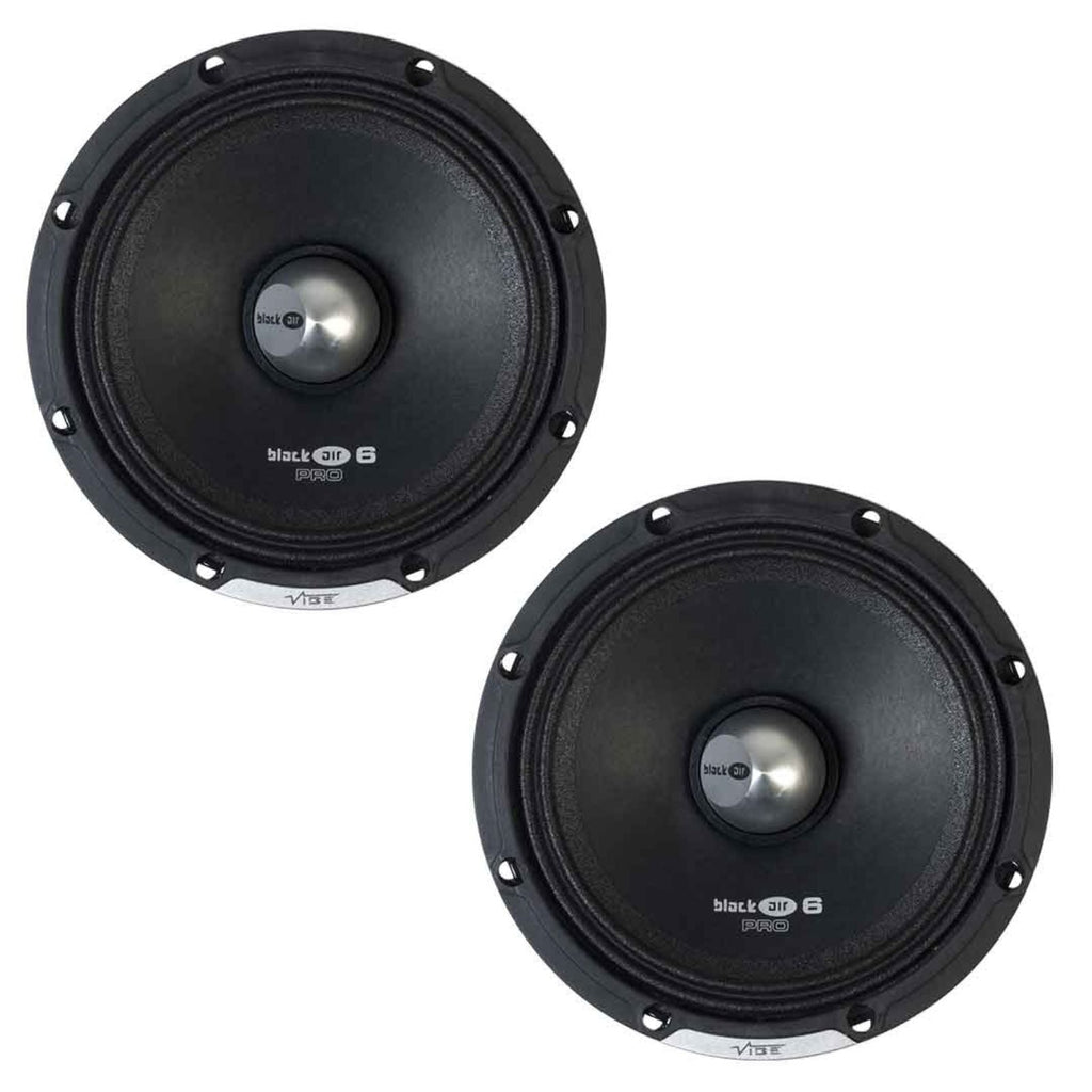 Vibe Black Air BLACKAIRPRO6M-V0 6.5 Inch Pro Audio Midrange Speakers 160w RMS