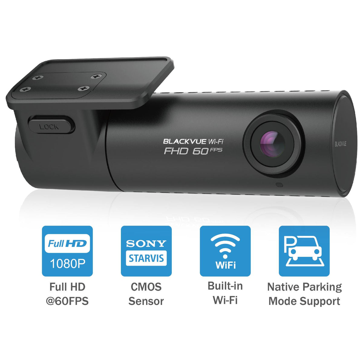 BlackVue Dash Cam DR590X-1CH 32GB Full HD 1080p Starvis Wi-Fi 1 Channel Camera