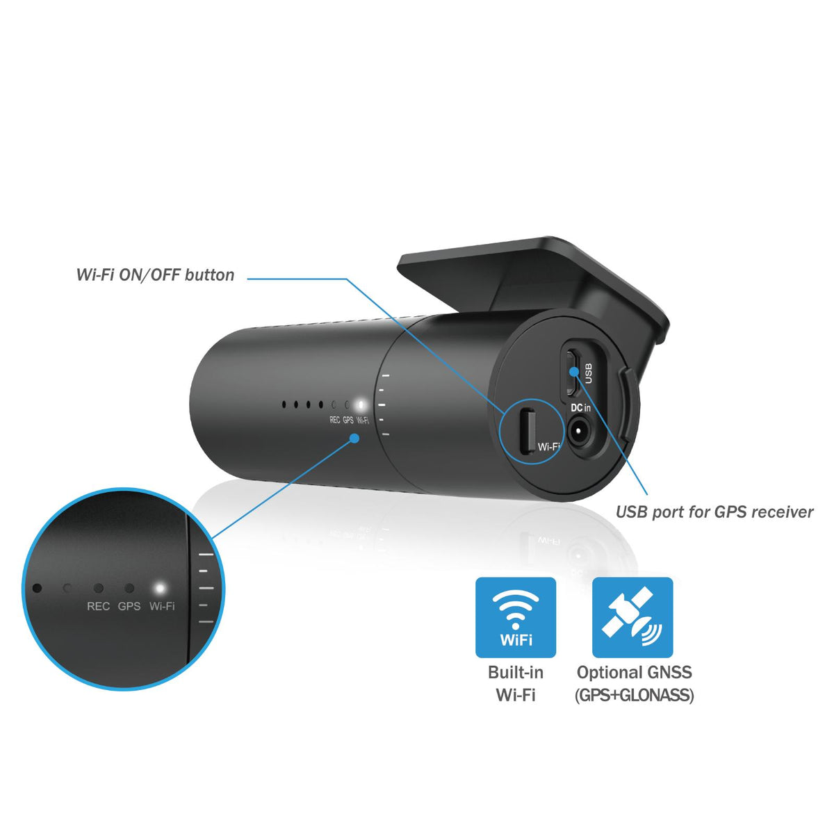 BlackVue Dash Cam DR590X-2CH 32GB Full HD 1080p Starvis Wi-Fi 2 Channel Camera