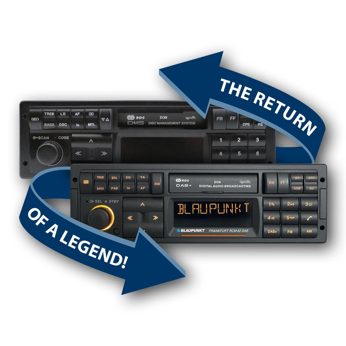 Blaupunkt Frankfurt RCM 82 DAB Retro Classic Car Stereo Bluetooth USB SD AUX