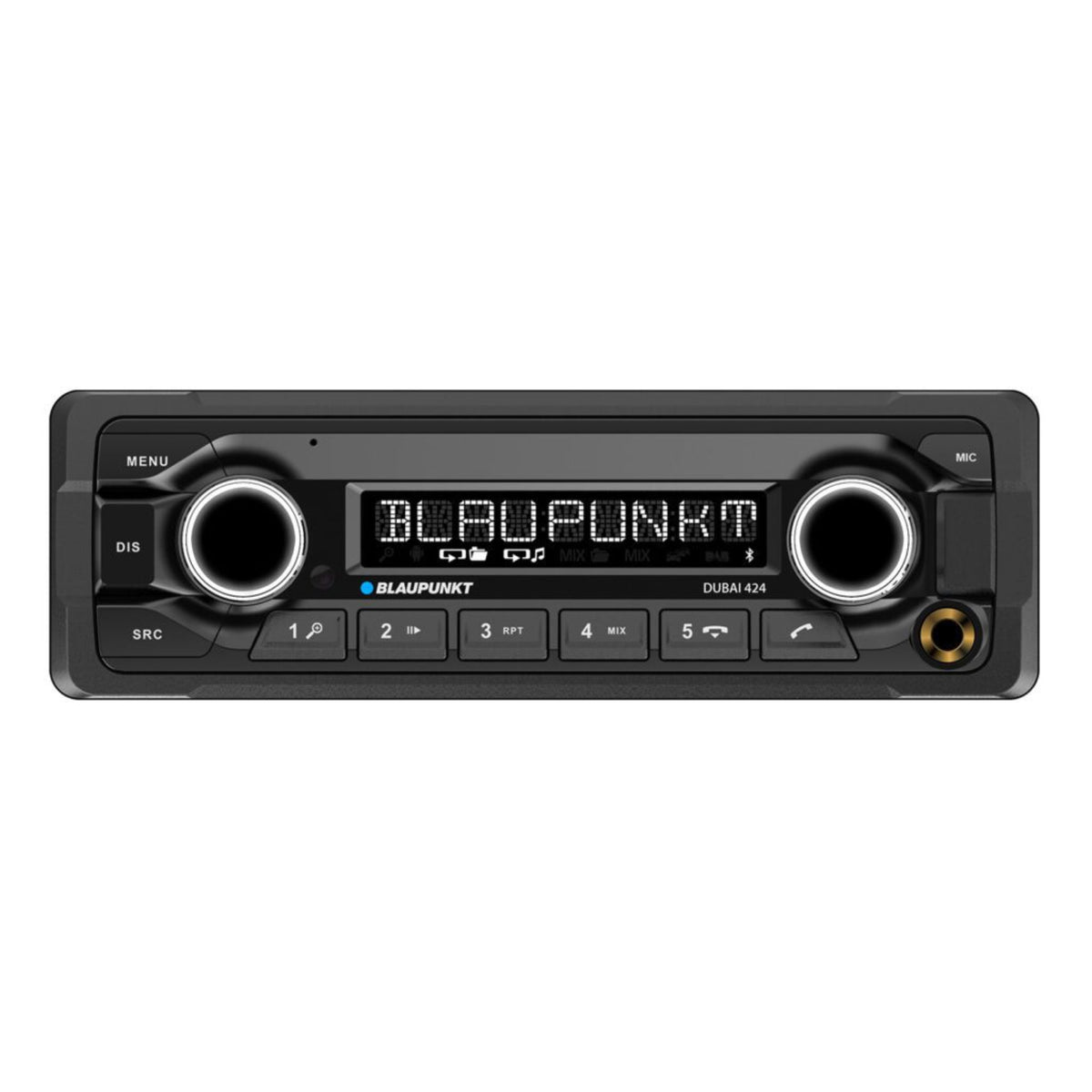 Blaupunkt Dubai 424 Heavy Duty 24 Volt Bluetooth Radio 24v Truck Lorry Bus Stereo