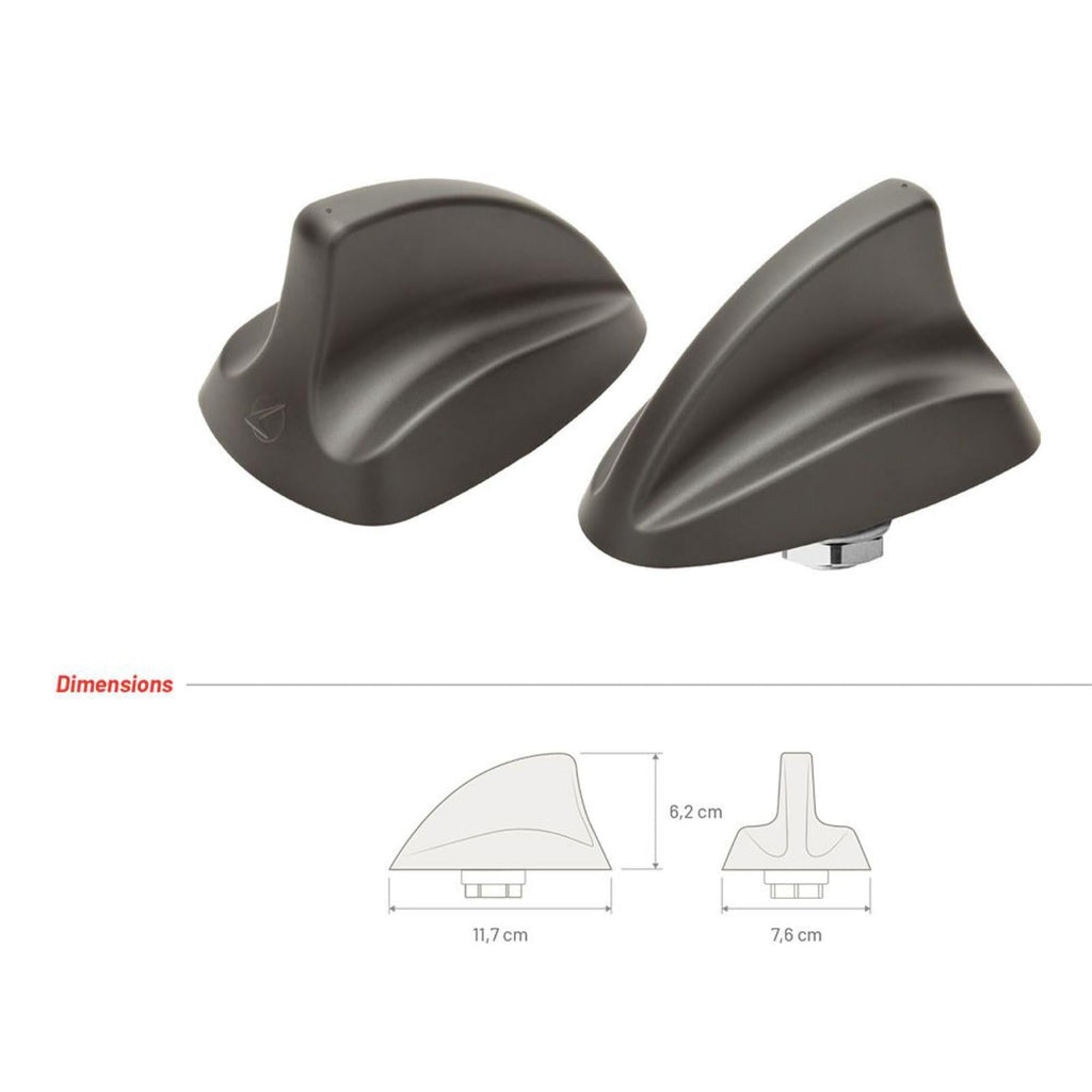 Calearo AM FM & DAB+ Aerial Roof Mount Shark Fin Digital Radio Antenna 7677815