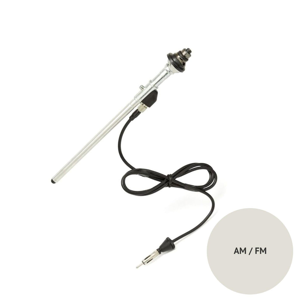Calearo AM FM Universal Aerial Telescopic Wing Mount Antenna Chrome 7677153