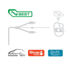 Connection Best BT2 550 5.5m 18 ft 2 Channel Car RCA Amp Cable Lead
